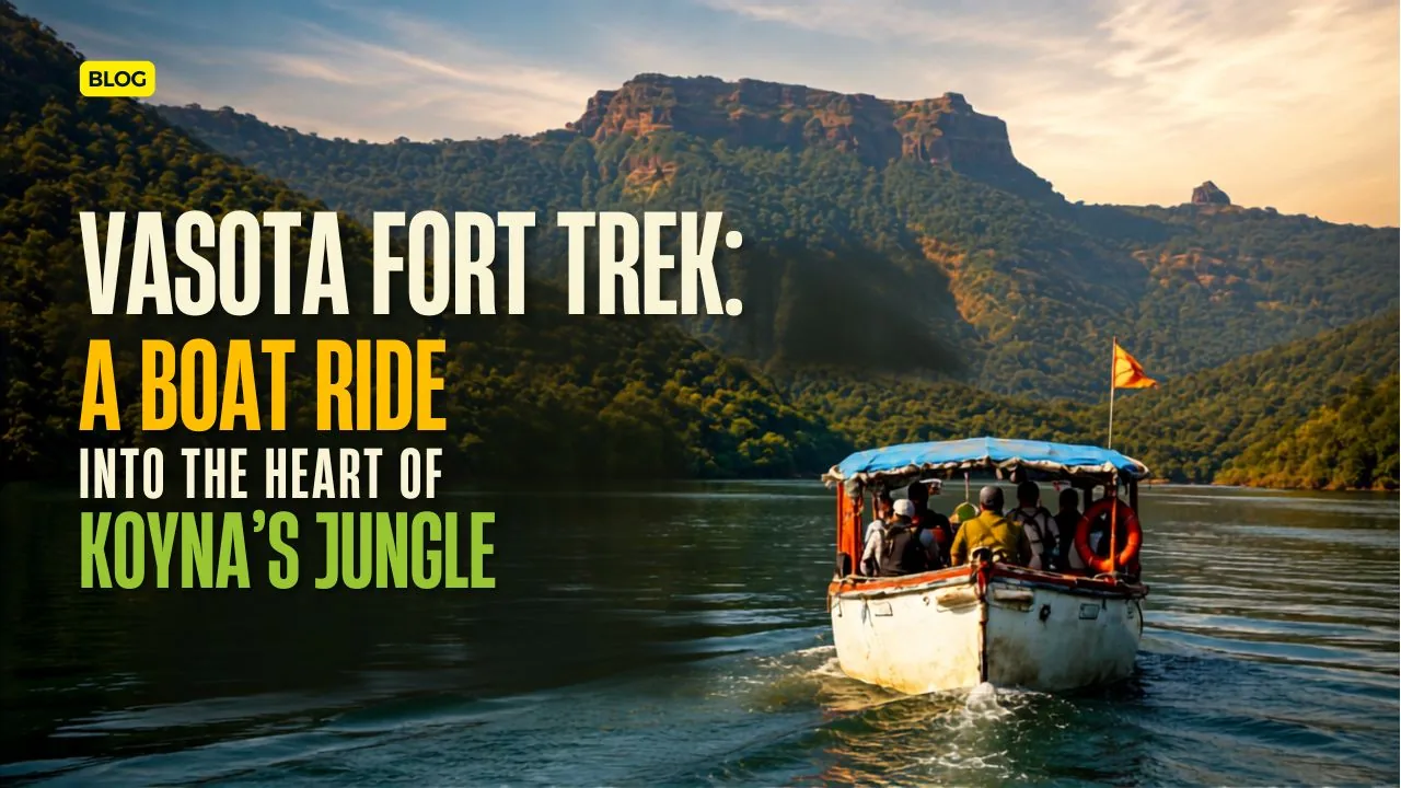 Vasota fort trek bamnoli boat ride shivsagar backwaters