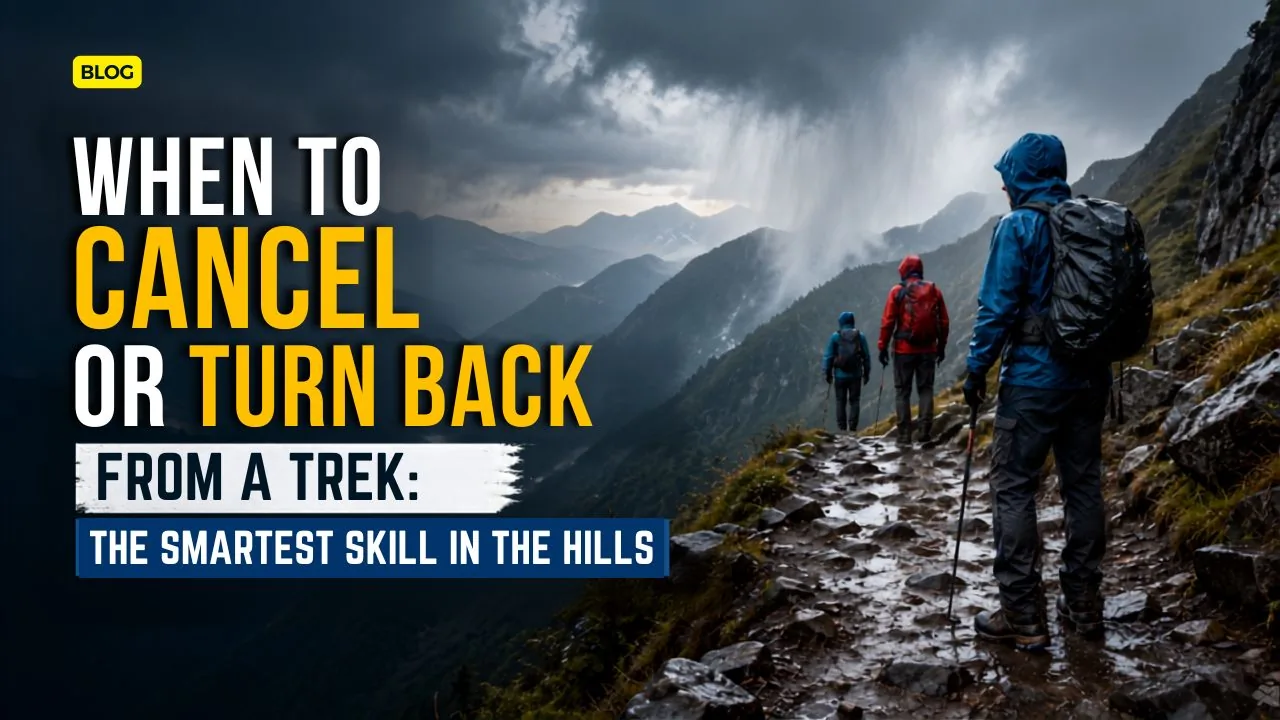Trekkers turning back heavy rain sahyadri trail